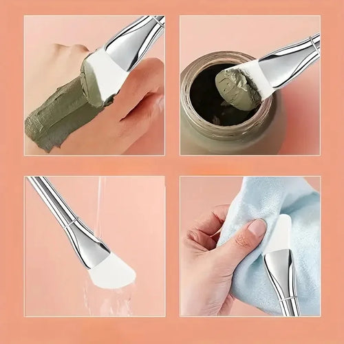 pinceau d'application masque en silicone lavable.