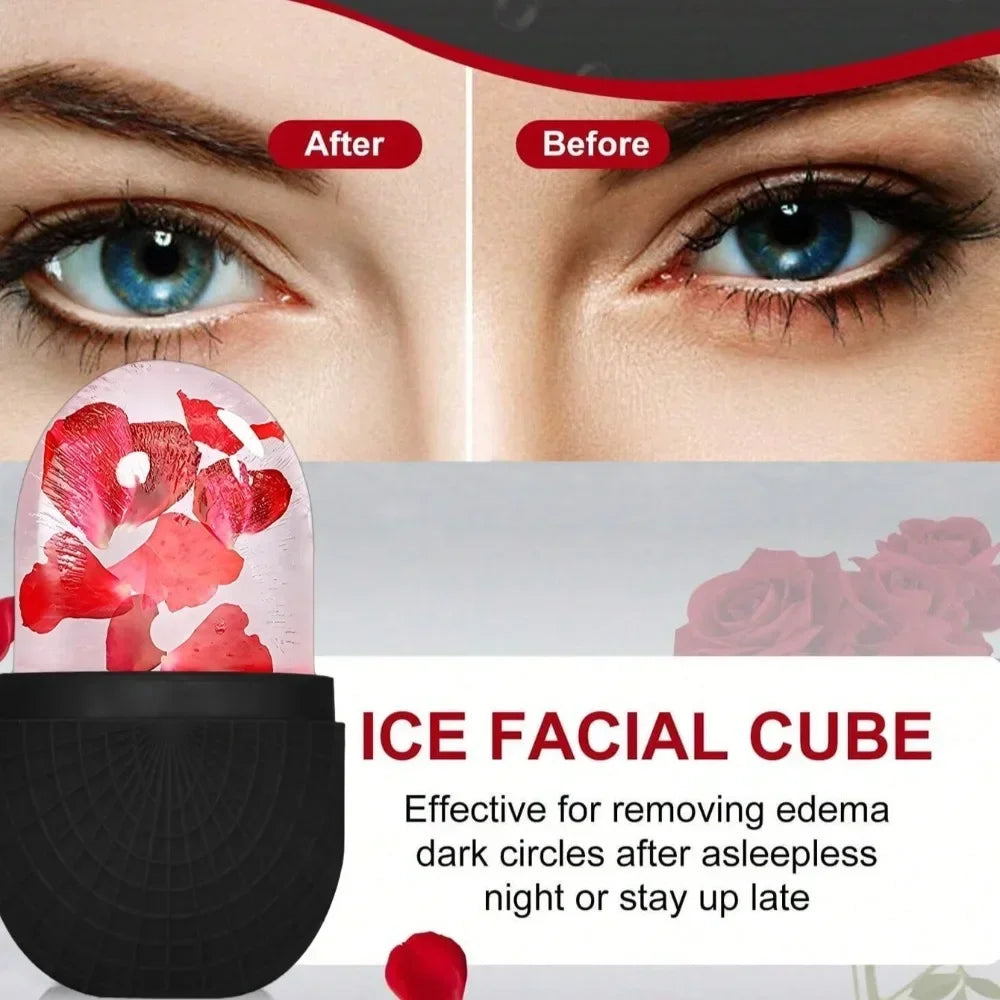 Kit beauté 3 en 1- rouleau de Jade, Gua Sha et glaçon facial