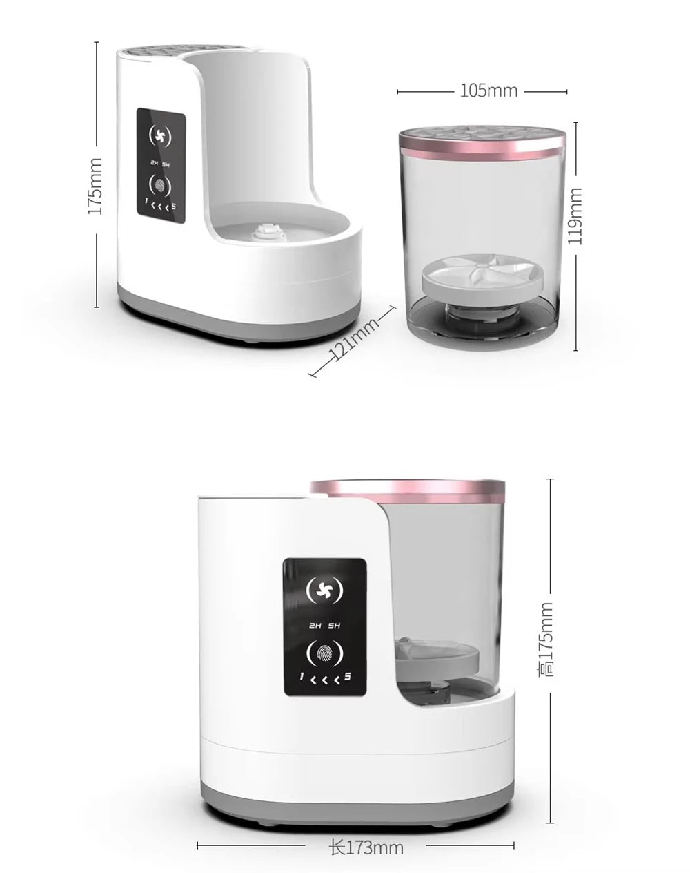 Nettoyeur de pinceaux de maquillage électrique 3 en 1, portable, avec prise USB, nettoyage en profondeur, automatique