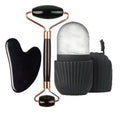 Kit beauté 3 en 1- rouleau de Jade, Gua Sha et glaçon facial